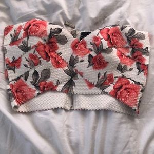 floral crop top